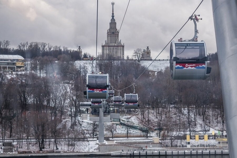 Московская канатная дорога на воробьевых фото